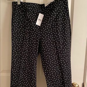 NWT Anne Taylor Perfectly cuffed crop pants-Butterfly print